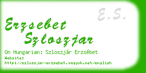erzsebet szloszjar business card
